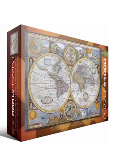 Antique World Map: 1000 Pieces