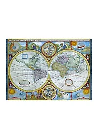 Antique World Map: 1000 Pieces