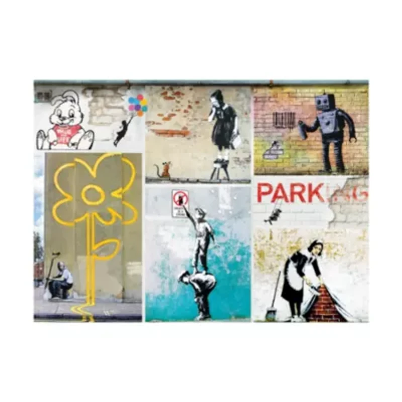 Street Art by Banksy: 1000 Pcs