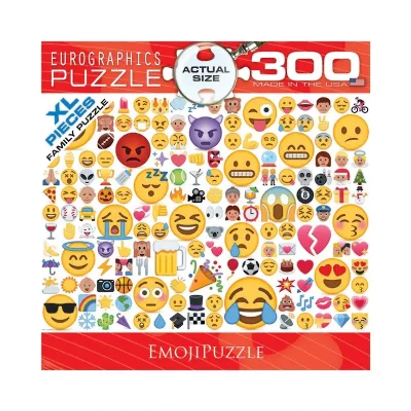 EmojiPuzzle XL Pieces Family Puzzle: 300 Pcs