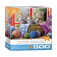 Knittin' Kittens Large Pieces Puzzle: 500 Pcs