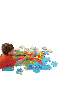 USA Foam Map Floor Puzzle: 54 Pieces