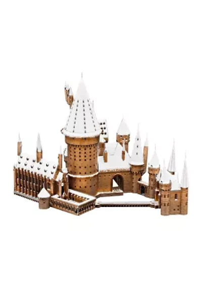 Metal Earth Premium Series ICONX 3D Metal Model Kit - Harry Potter Hogwarts in Snow