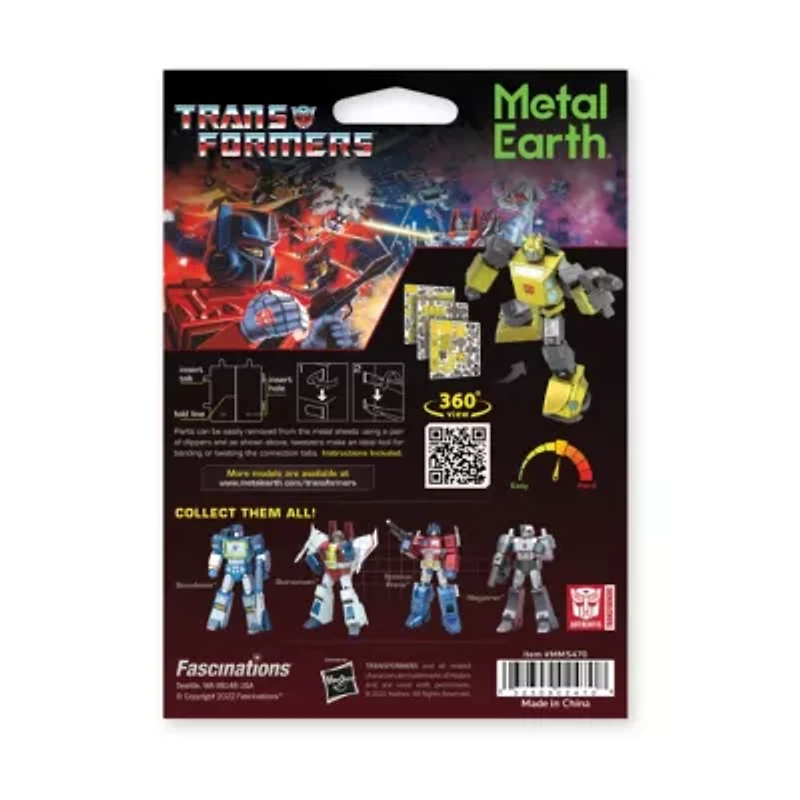 Metal Earth 3D Metal Model Kit - Transformers Color Bumblebee