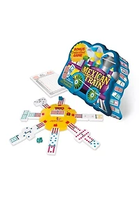 Mexican Train Deluxe Traditional Double 12 Domino Set with Dots
