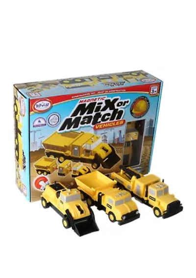Magnetic Mix or Match Construction Vehicles