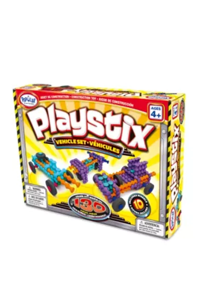 130 Piece Playstix Vehicles Building and Construction Set
