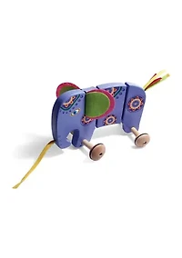 TiddlyTots Large Wooden Pull-Along Elephant