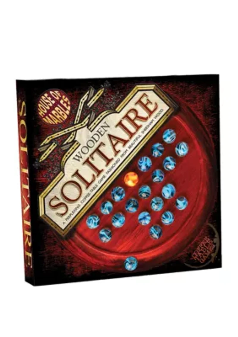 Standard Wooden Solitaire Brain Teaser Puzzle
