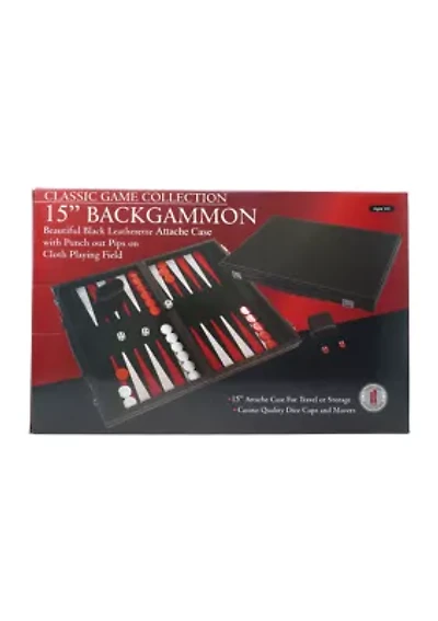 Classic Game Collection - 15-inch Backgammon Set