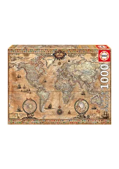 Antique World Map: 1000 Piece Puzzle
