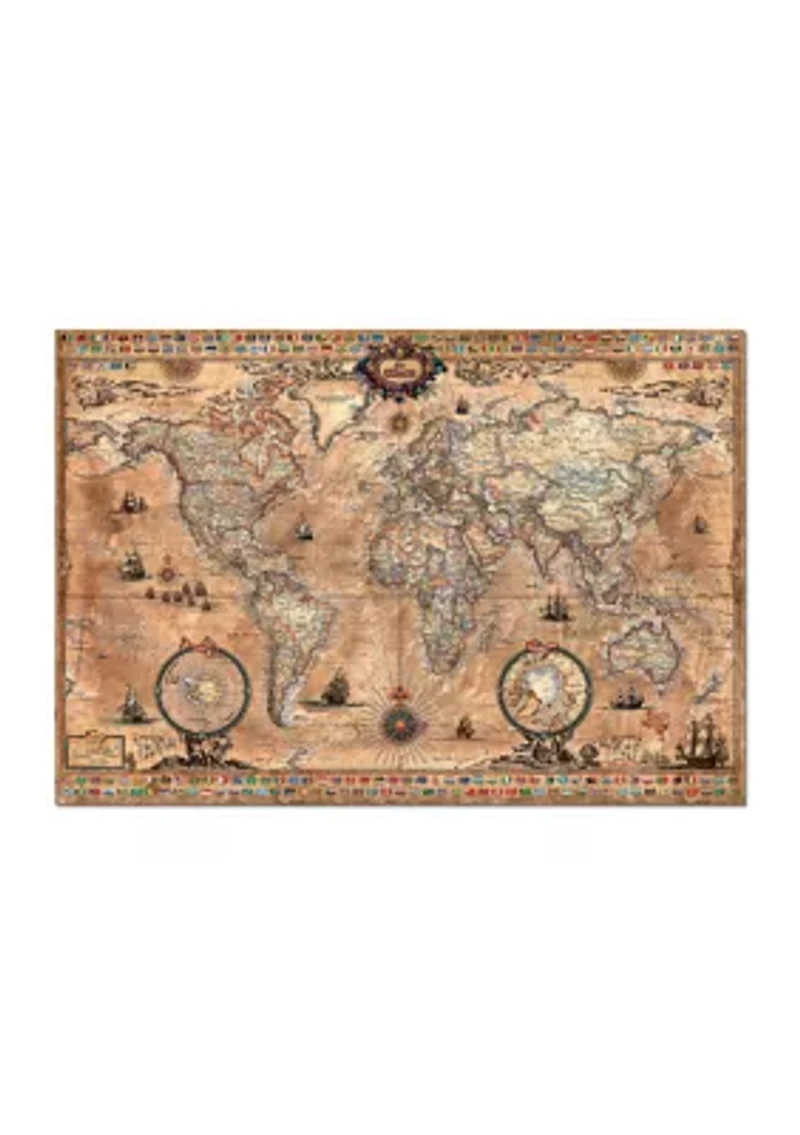 Antique World Map: 1000 Piece Puzzle