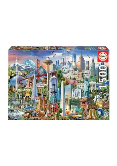 North America Landmarks: 1500 Pieces