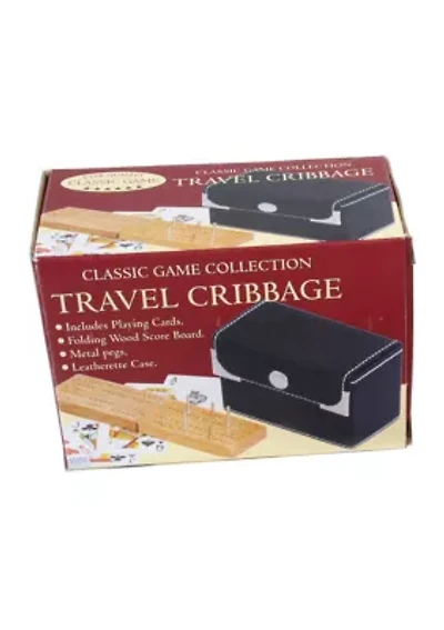 Travel Cribbage Game with Playing Cards