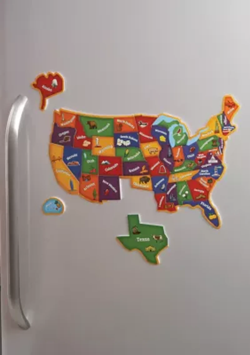 Learning Essentials - Magnetic U.S. Map Puzzle: 44 Pieces