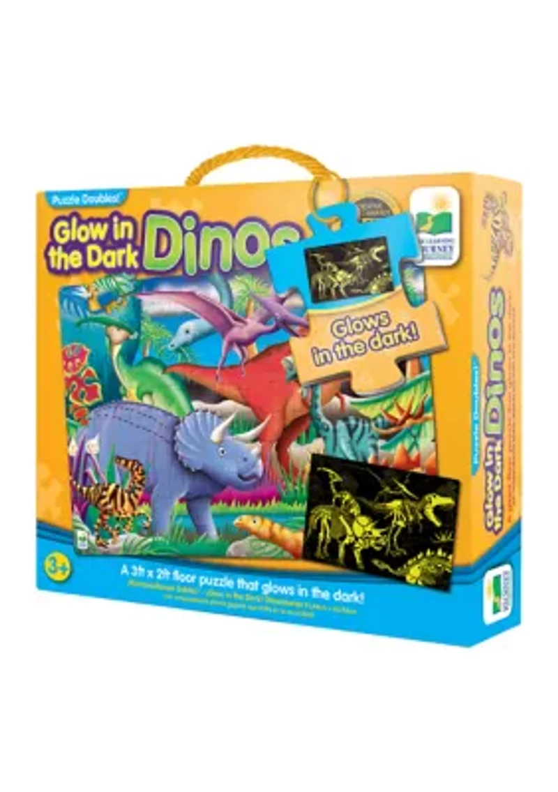 Puzzle Doubles! - Glow in the Dark Dinos: 100 Pcs
