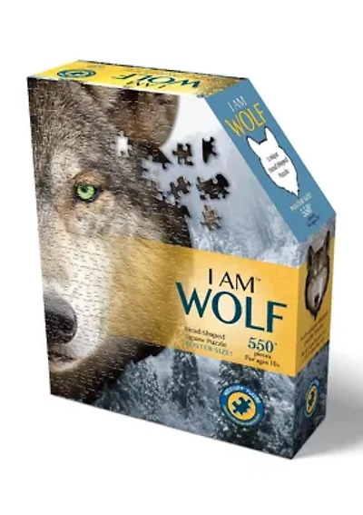I Am Wolf Shaped Jigsaw Puzzle: 550 Pcs