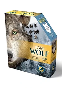 I Am Wolf Shaped Jigsaw Puzzle: 550 Pcs