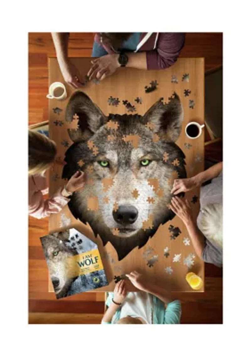 I Am Wolf Shaped Jigsaw Puzzle: 550 Pcs