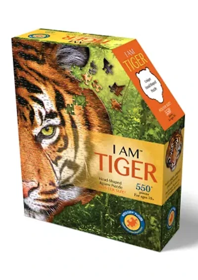 I Am Tiger Shaped Jigsaw Puzzle: 550 Pcs