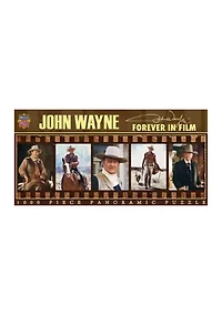 John Wayne - Forever in Film Panoramic Puzzle: 1000 Pieces