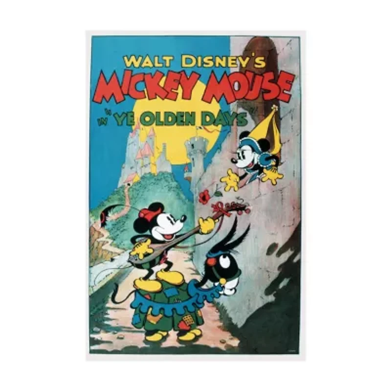 Walt Disney's Mickey Mouse Classic in "Ye Olden Days" 3D Lenticular Jigsaw Puzzle in a Collectible Tin Book: 300 Pcs