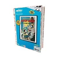 Walt Disney's Mickey Mouse Classic in "Ye Olden Days" 3D Lenticular Jigsaw Puzzle in a Collectible Tin Book: 300 Pcs