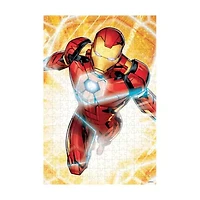 Marvel Avengers - Iron Man 3D Lenticular Jigsaw Puzzle in a Collectible Shaped Tin: 300 Pcs