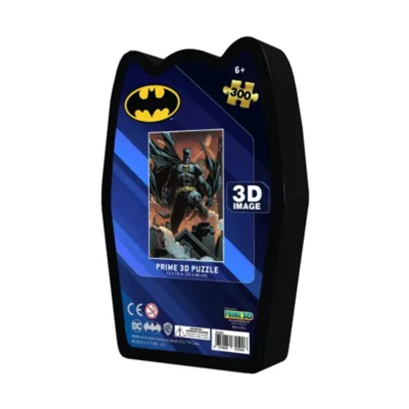 DC Comics - Batman 3D Lenticular Jigsaw Puzzle in a Collectible Shaped Tin: 300 Pcs