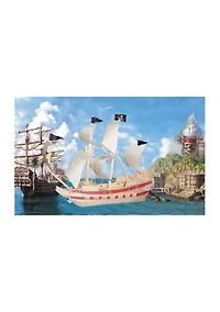Pirate Ship Natural Wood Puzzle