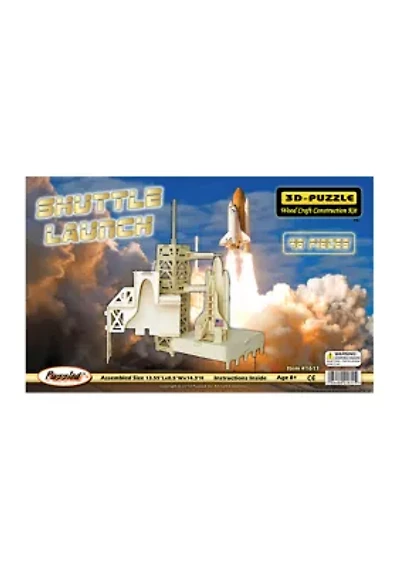 Shuttle Launch Natural Wood Puzzle