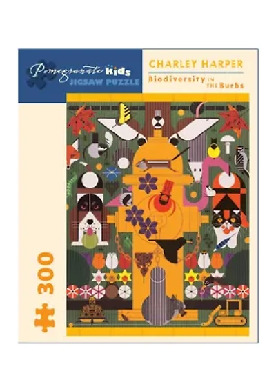 Charley Harper - Biodiversity in the Burbs Puzzle: 300 Pcs