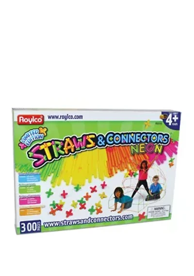 Straws & Connectors Neon - 300 Piece Set