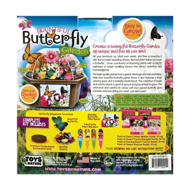 Biosphere Terrarium - Bountiful Butterfly Garden