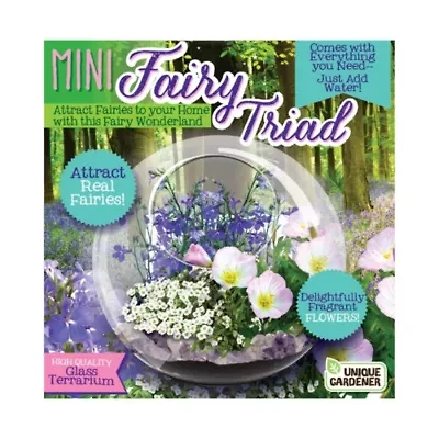 Glass Terrarium - Mini Fairy Triad