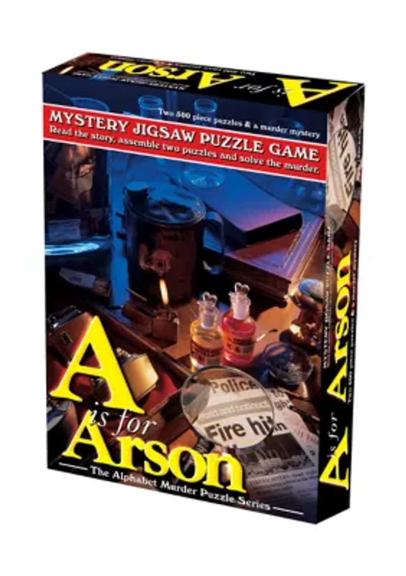 A is for Arson Murder Mystery Jigsaw Puzzle: 1000 Pcs