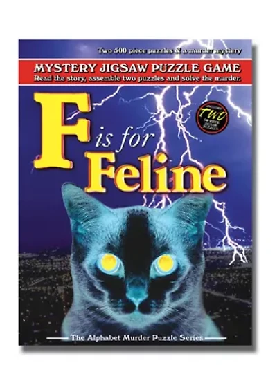 F is for Feline Murder Mystery Jigsaw Puzzle: 1000 Pcs