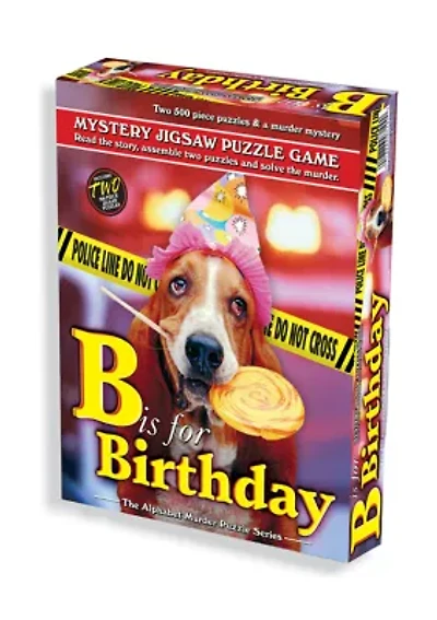 B is for Birthday Murder Mystery Jigsaw Puzzle: 1000 Pcs