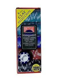 Bicycle Clay Poker Chip Set: 100 Count