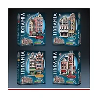 Urbania Collection - 4 3D Puzzles: Hotel, Cinema, Cafe, and Fire Station: 1165 Pcs