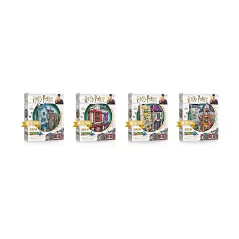 Harry Potter Diagon Alley Collection - Ollivander's Shop, Quidditch Supplies, Madam Malkin's, Weasleys' Wizard Wheezes: 1175 Pcs