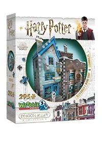 295-Piece Harry Potter Daigon Alley Collection - Ollivander's Wand Shop & Scribbulus 3D Puzzle