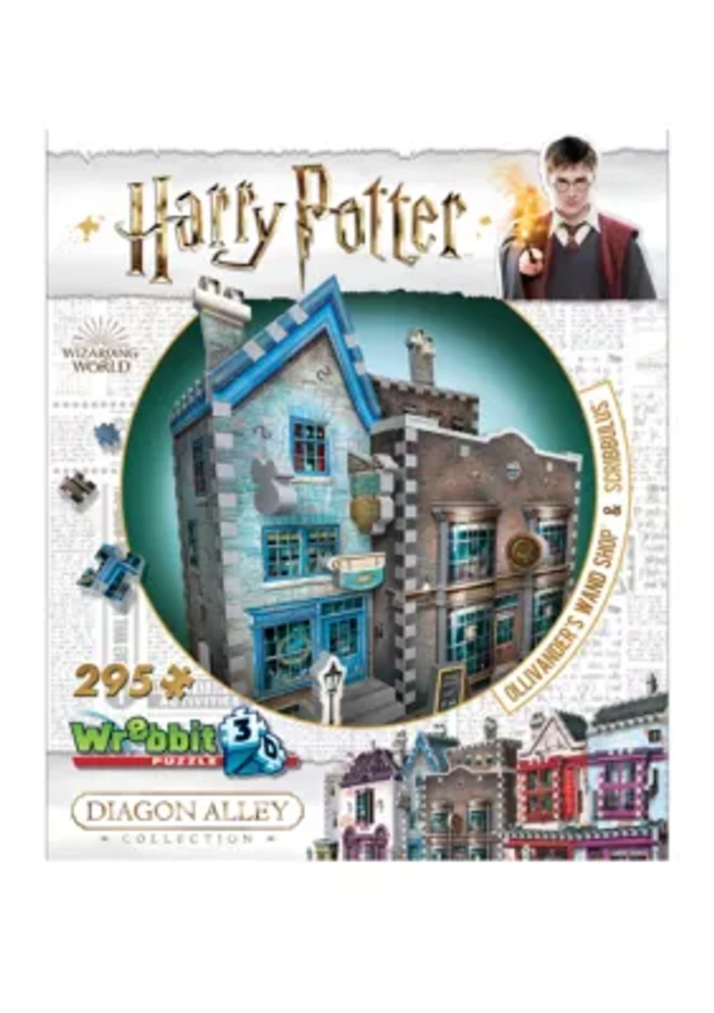 295-Piece Harry Potter Daigon Alley Collection - Ollivander's Wand Shop & Scribbulus 3D Puzzle