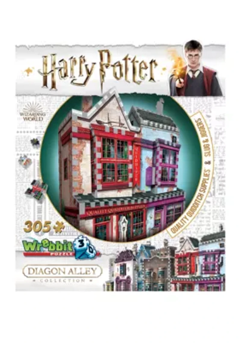 305-Piece Harry Potter Daigon Alley Collection - Quality Quidditch Supplies & Slugs & Jiggers 3D Puzzle