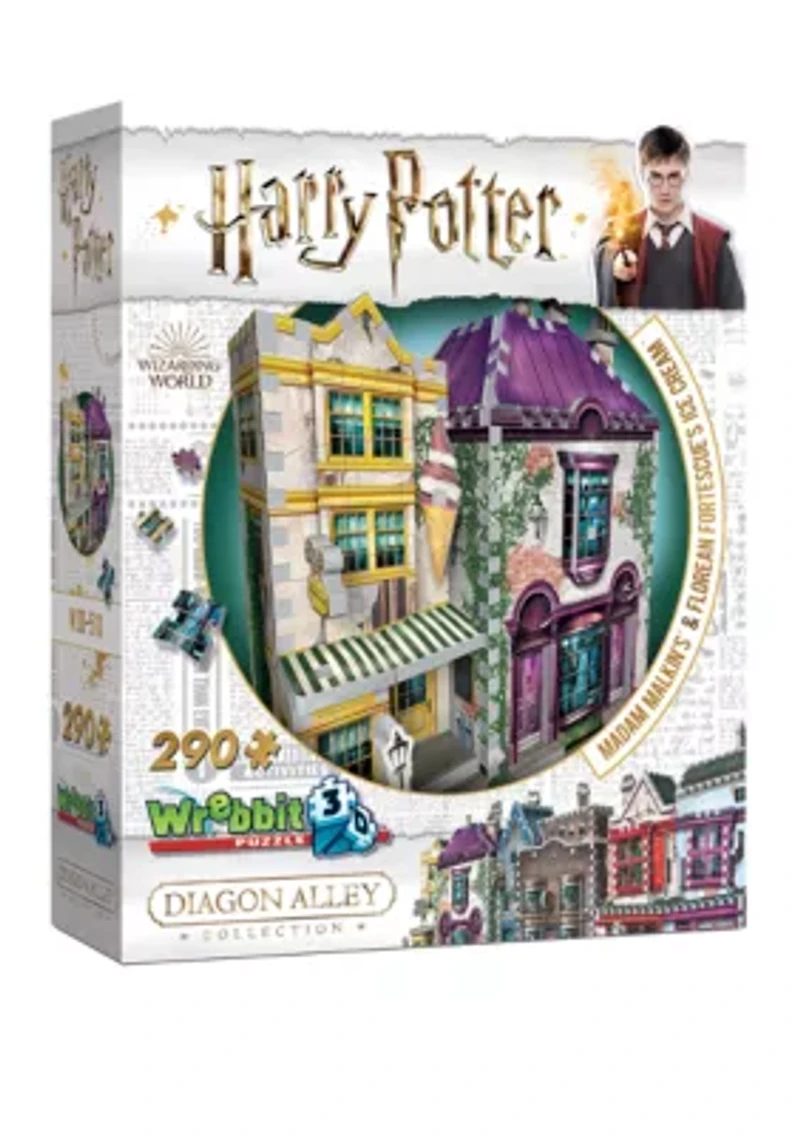 290-Piece Harry Potter Daigon Alley Collection - Madam Malkin's & Florean Fortescue's Ice Cream 3D Puzzle