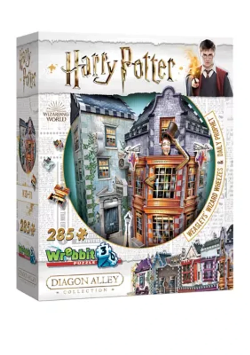 285 Piece Harry Potter Daigon Alley Collection Weasleys' Wizard Wheezes and Daily Prophet 3D Puzzle