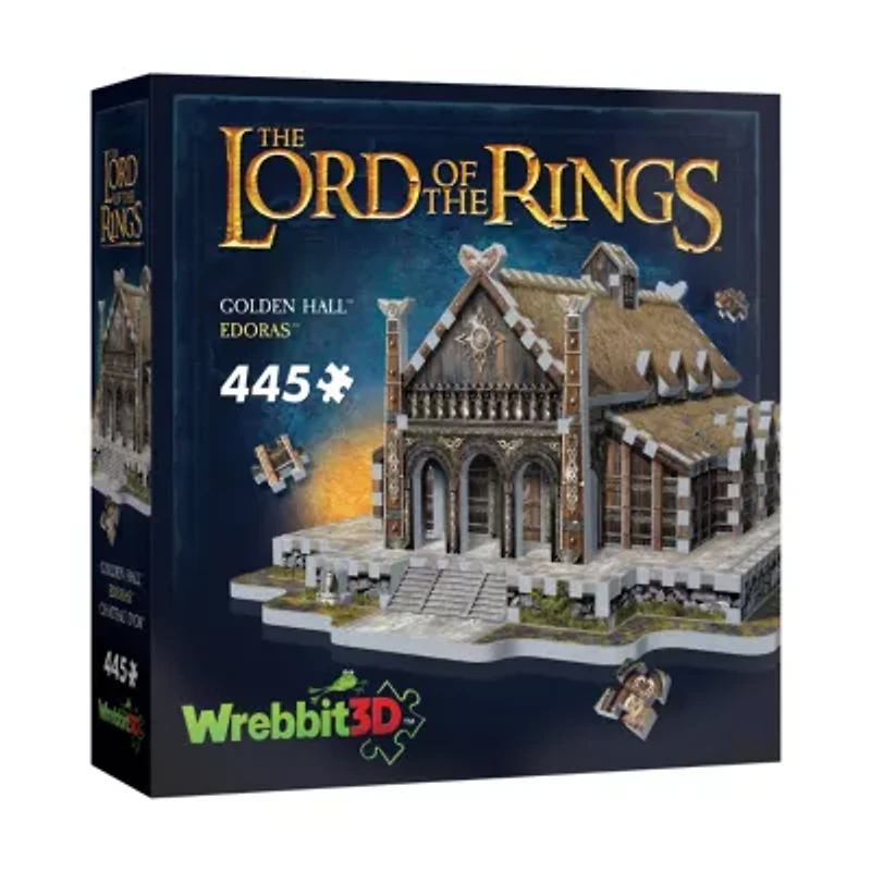 The Lord of the Rings - Golden Hall - Edoras 3D Puzzle: 445 Pcs
