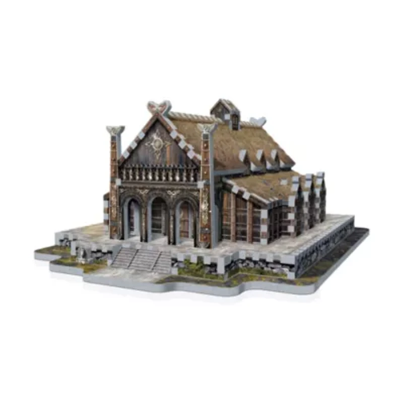The Lord of the Rings - Golden Hall - Edoras 3D Puzzle: 445 Pcs