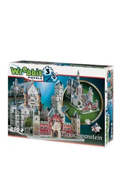 Neuschwanstein Castle 3D Puzzle: 890 Pieces