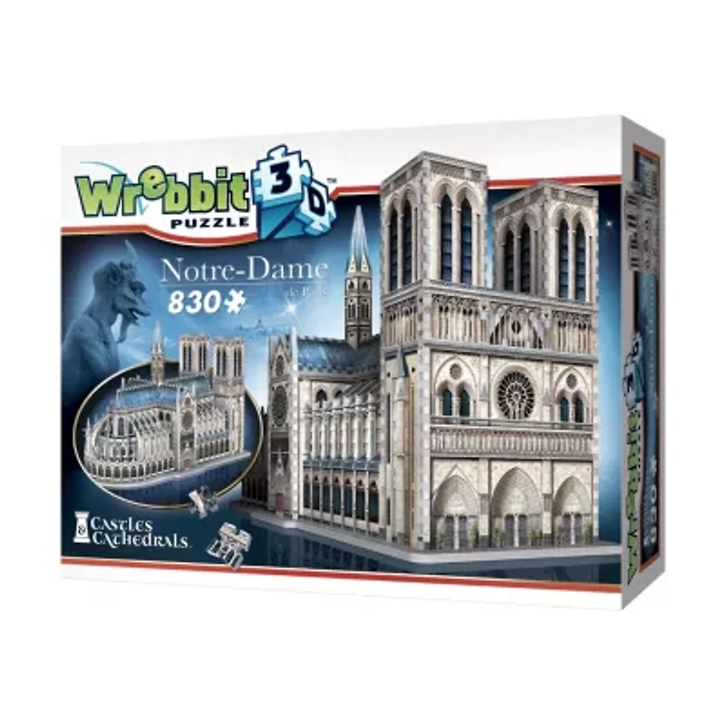 Castles & Cathedrals - Notre-Dame de Paris 3D Puzzle: 830 Pcs